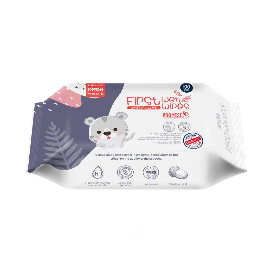 K-MOM FIRST ORGANIC WET WIPES PROMISE