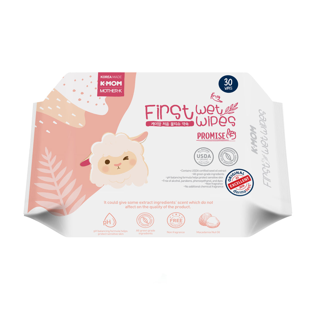 K-MOM FIRST ORGANIC WET WIPES PROMISE