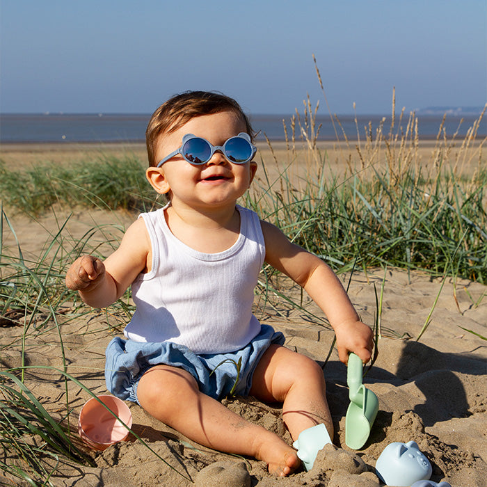 KI ET LA SUNGLASSES OURSON SILVER BLUE