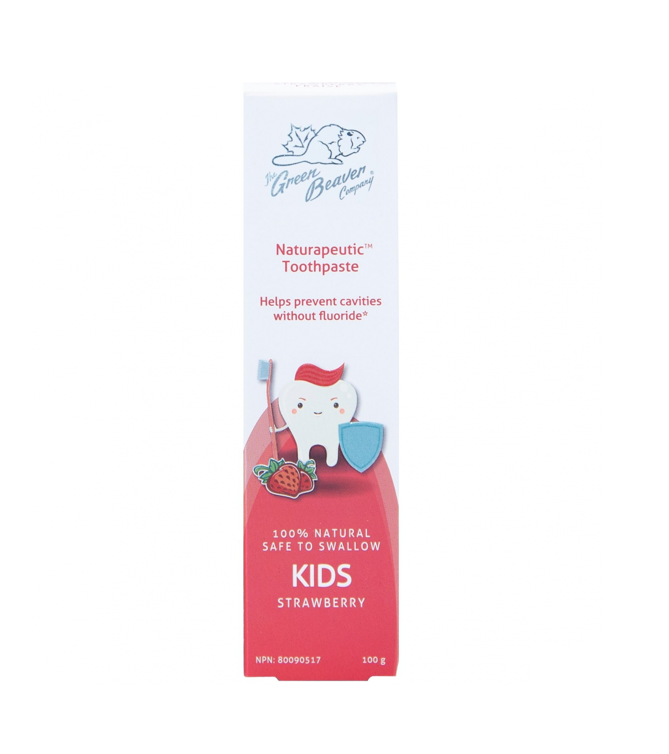 GREEN BEAVER FLOURIDE FREE KIDS TOOTHPASTE