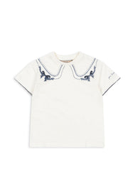KONGES SLOJD ERA TEE OCS OFF WHITE/BOW COLLAR