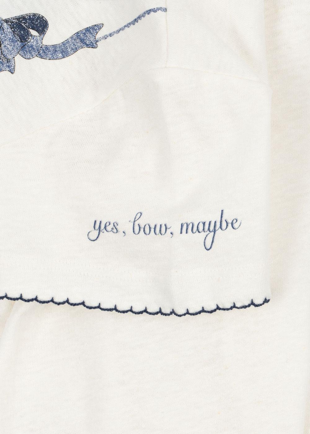 KONGES SLOJD ERA TEE OCS OFF WHITE/BOW COLLAR