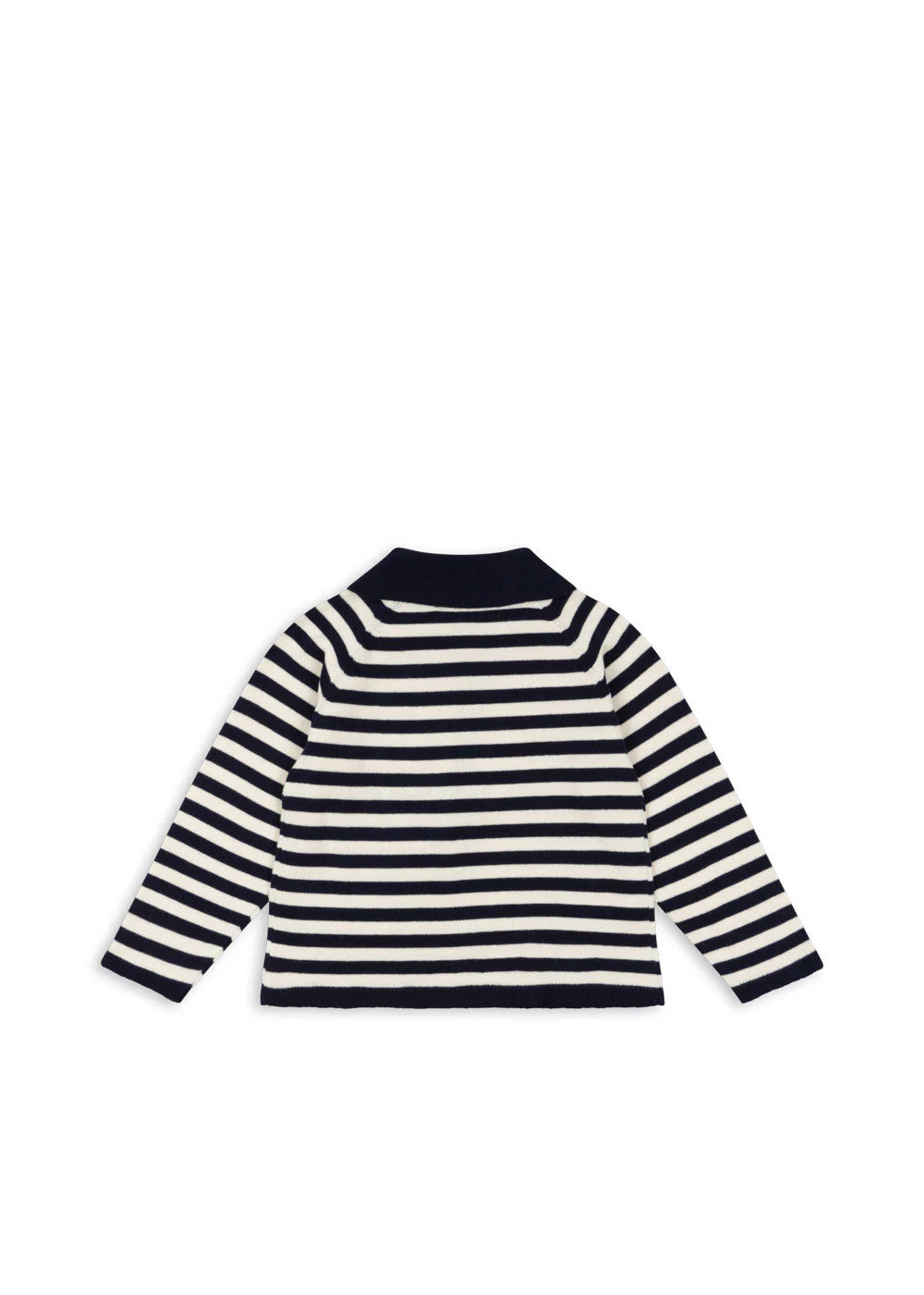 KONGES SLOJD VENTON COTTON KNIT CARDIGAN GOTS NAVY STRIPE