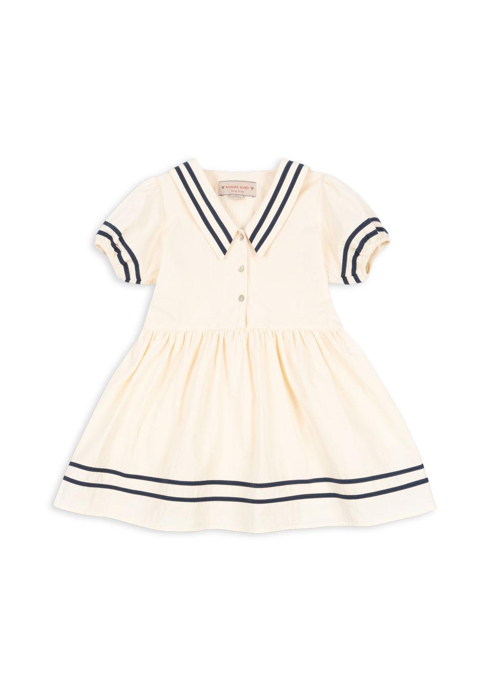 KONGES SLOJD ALLIE SAILOR DRESS GOTS OPTIC WHITE - baby enRoute