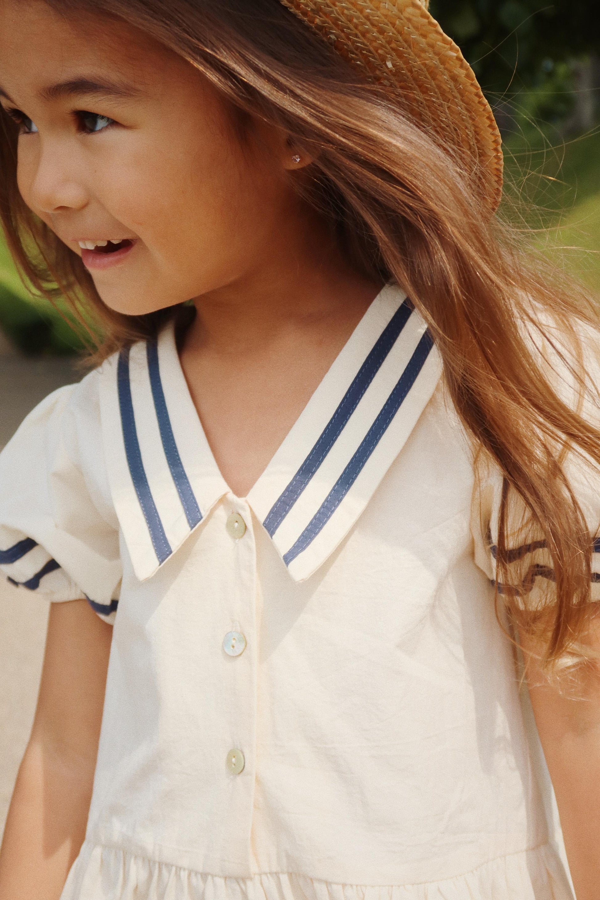 KONGES SLOJD ALLIE SAILOR DRESS GOTS OPTIC WHITE
