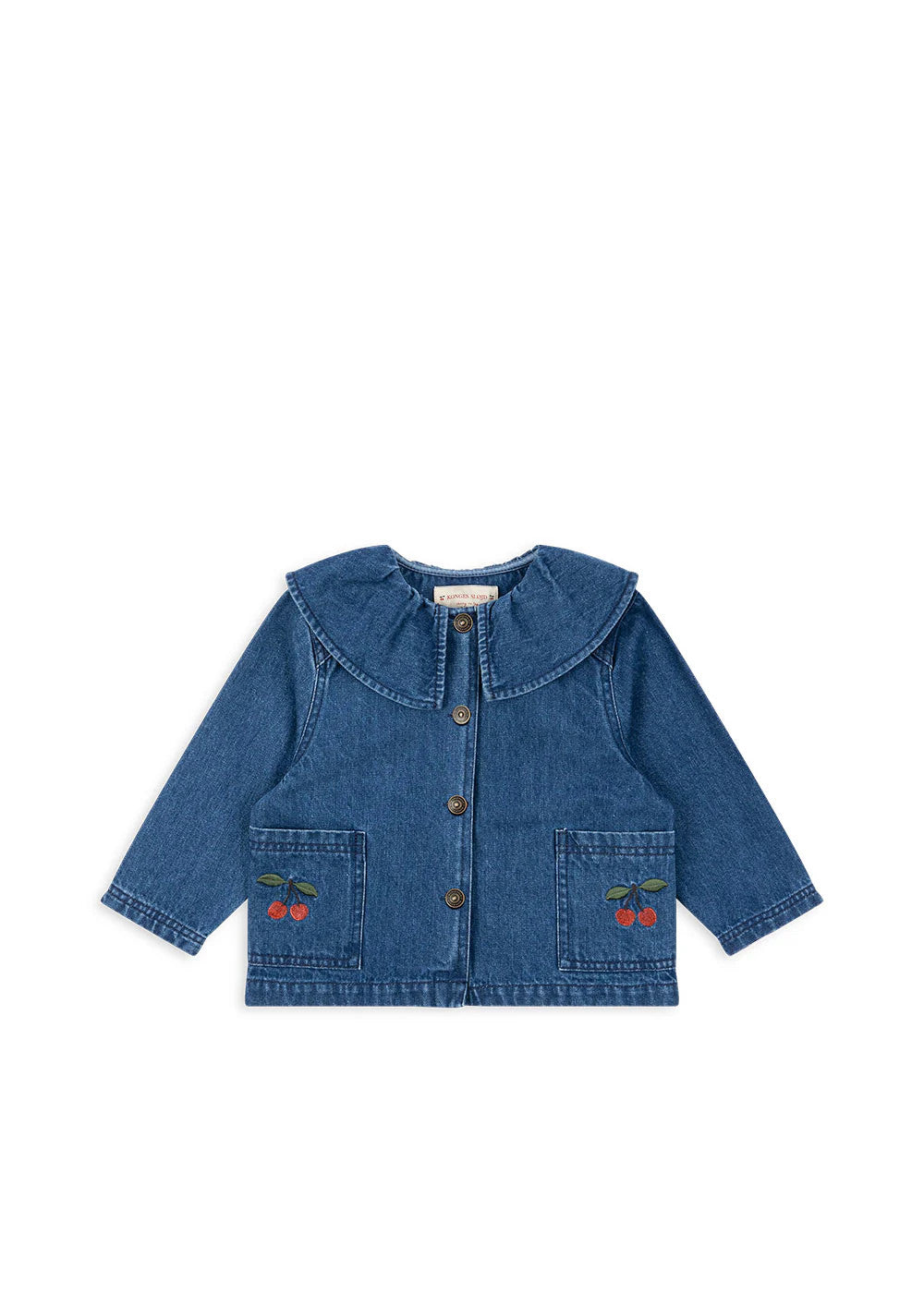 KONGES SLOJD DENIM SHIRT GOTS DENIM BLUE CHERRY