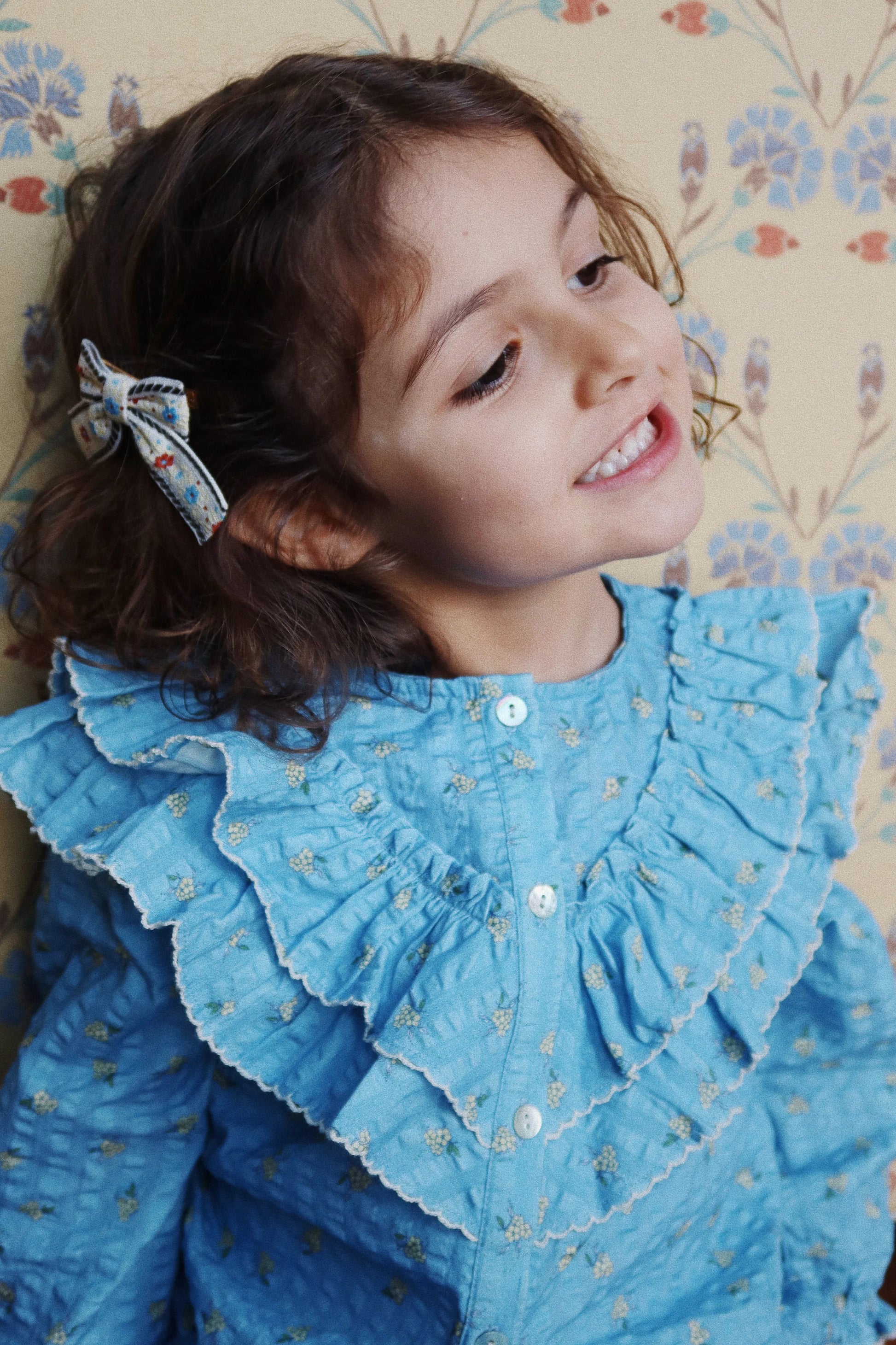 KONGES SLOJD KIM FRILL BLOUSE GOTS BILLIE BLUE