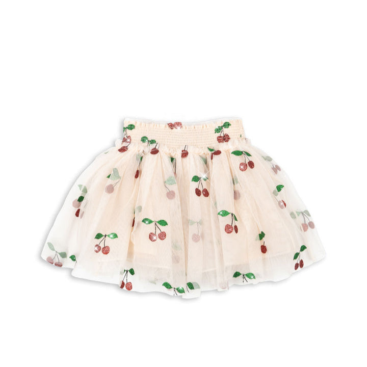 KONGES SLOJD TULLIE SMOCK SKIRT GLITTER CHERRY
