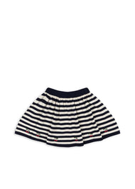 KONGES SLOJD VENTON COTTON KNIT SKIRT GOTS NAVY STRIPE