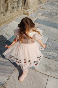 KONGES SLOJD MEI DRESS GOLD BLUSH