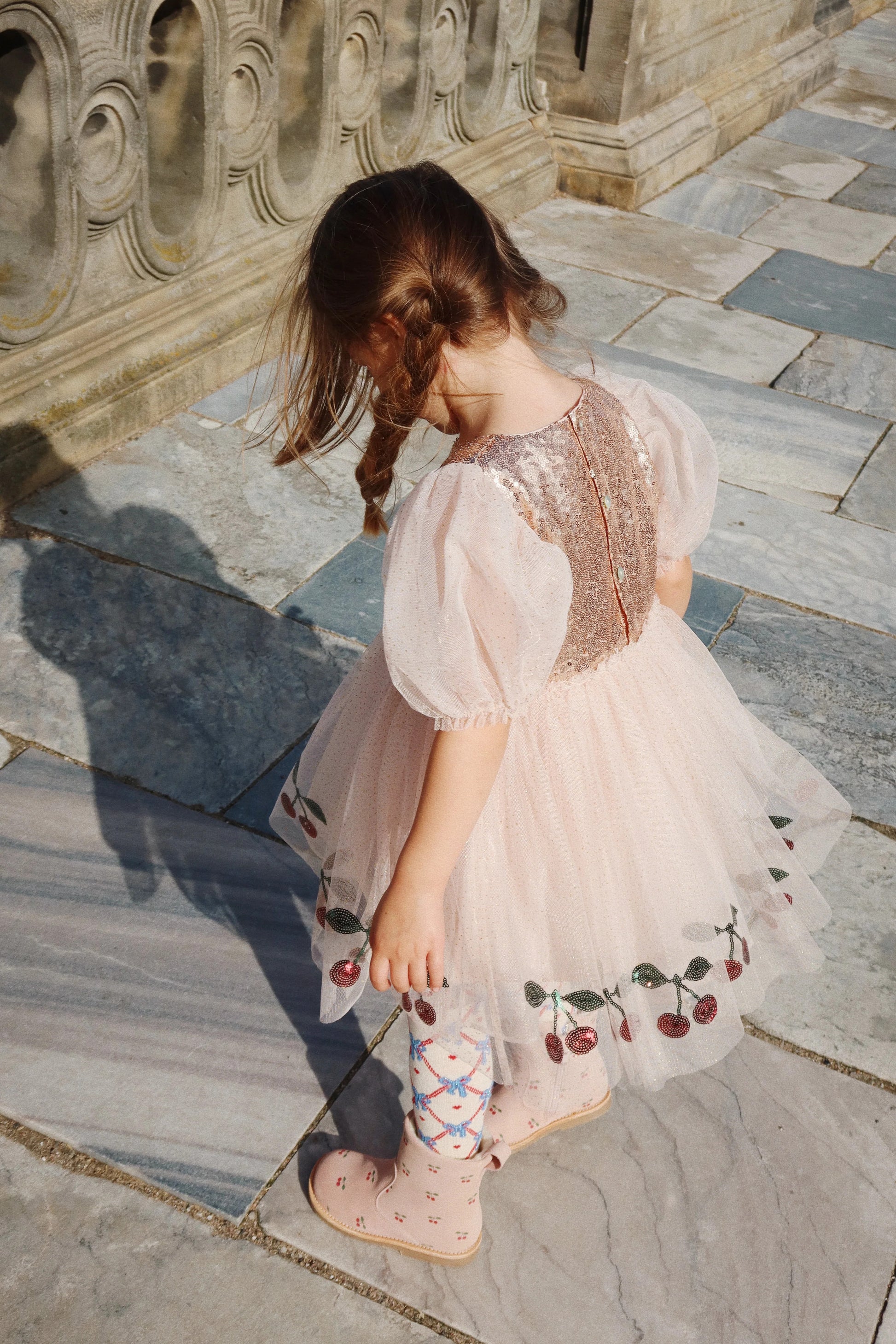 KONGES SLOJD MEI DRESS GOLD BLUSH