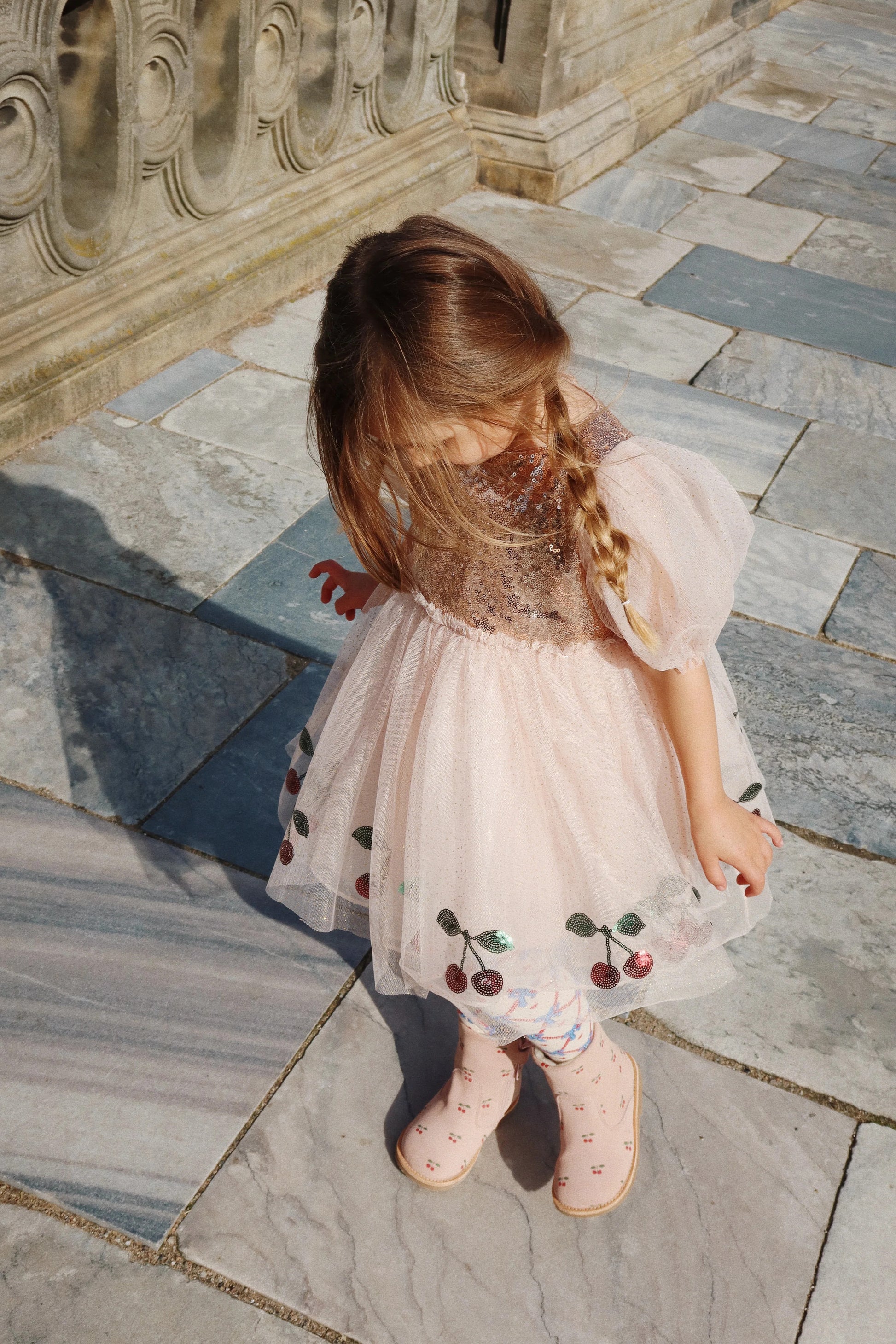 KONGES SLOJD MEI DRESS GOLD BLUSH