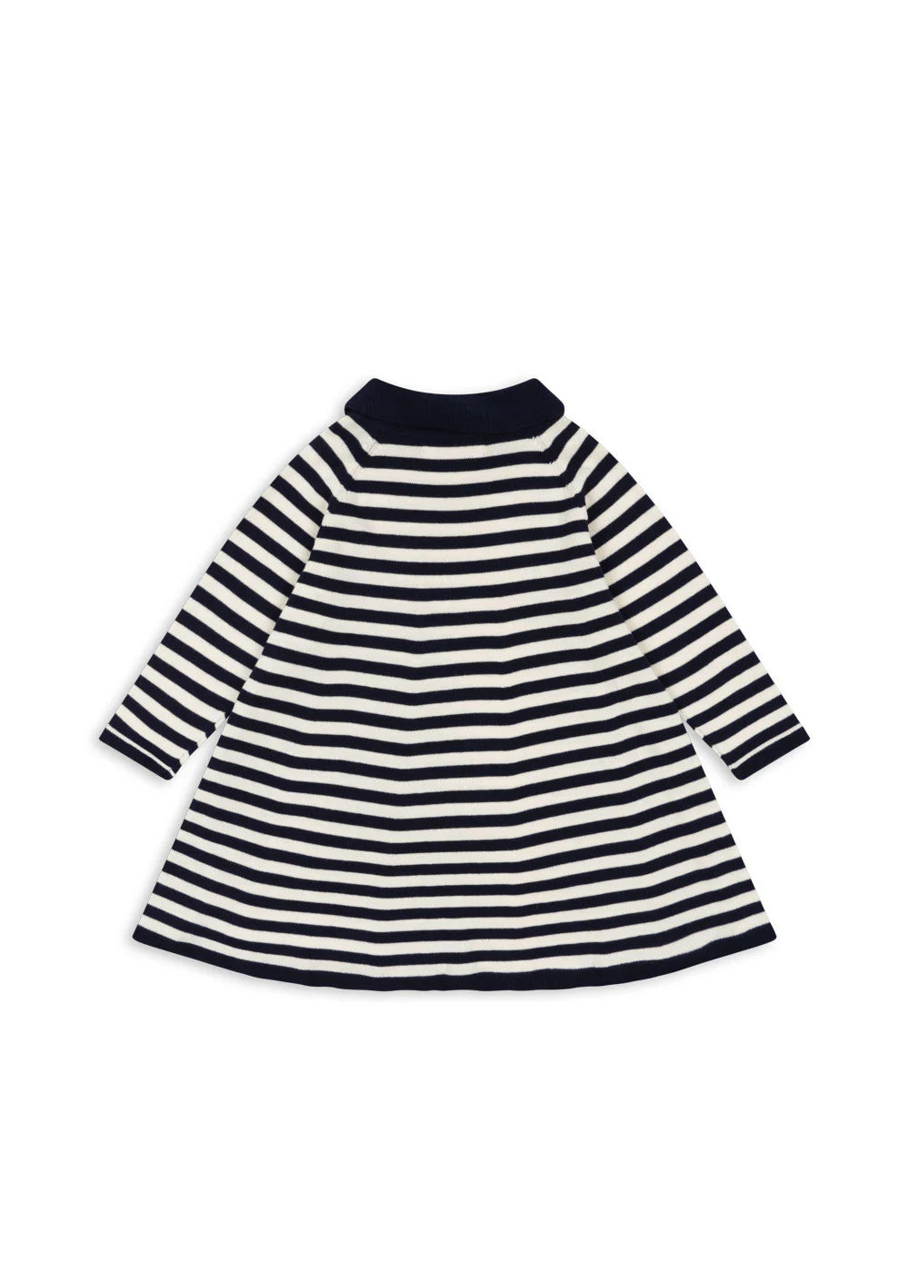 KONGES SLOJD VENTON COTTON KNIT DRESS GOTS NAVY STRIPE