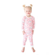 LITTLE SLEEPIES BAMBOO PAJAMA SET PINK UNICORN