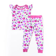LITTLE SLEEPIES BAMBOO PAJAMA SET PLUM