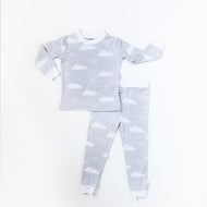 LITTLE SLEEPIES BAMBOO PAJAMA SET CLOUDS