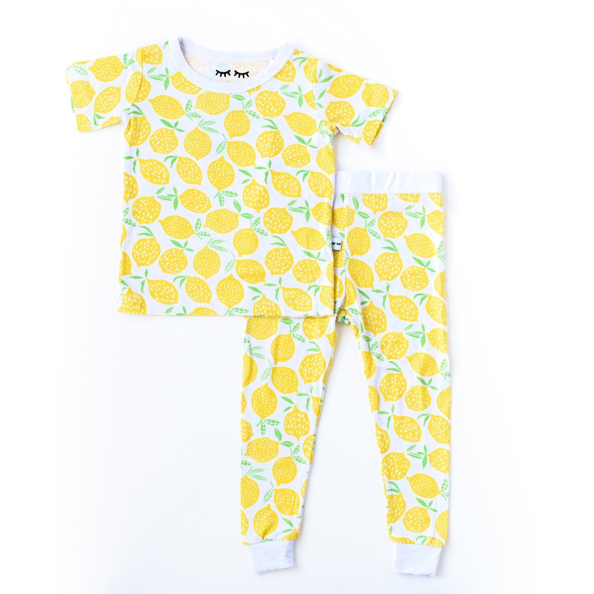 LITTLE SLEEPIES BAMBOO PAJAMA SET LEMONS