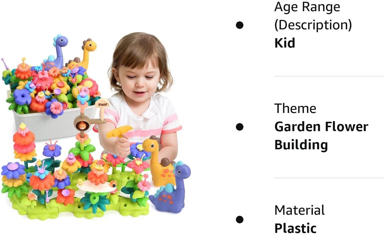 CUTE STONE FLOWER BUILDING TOY SET