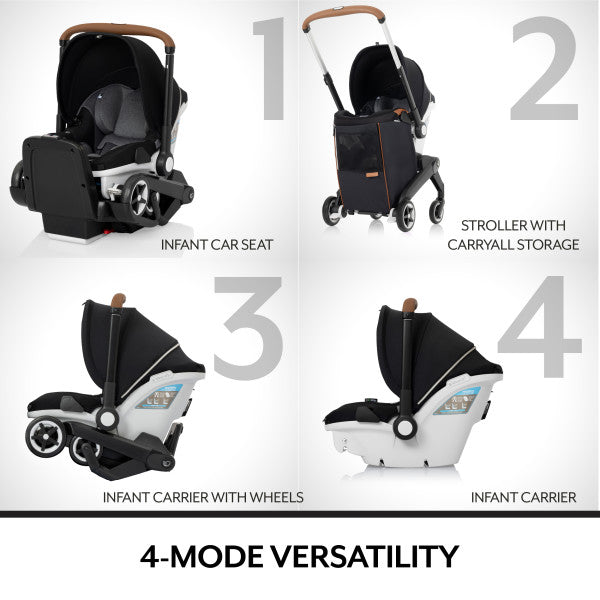 EVENFLO GOLD SHYFT DUALRIDE WITH CARRYALL STORAGE INFANT CAR SEAT AND STROLLER COMBO