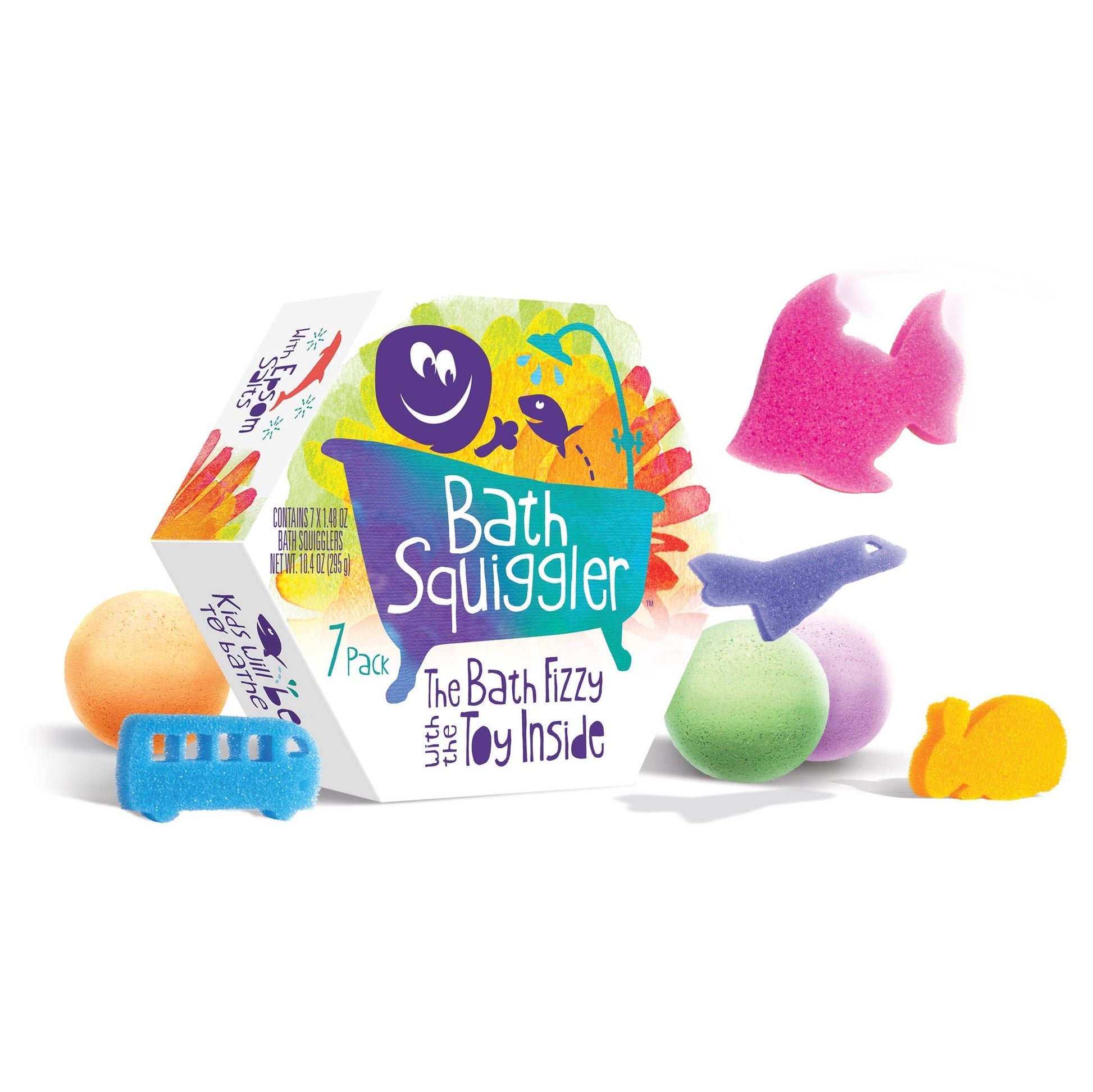 LOOT TOY CO BATH SQUIGGLER GIFT SET 7 PACK