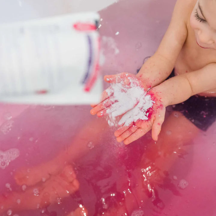 LOOT TOY CO FOAMING BATH POWDER RASPBERRY