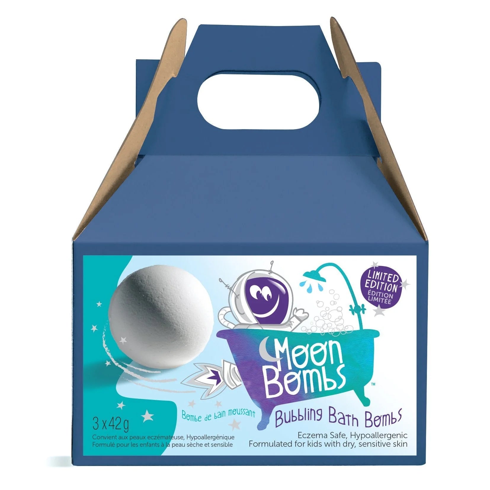 LOOT TOY CO MOON BUBBLING BATH BOMBS 3 PACKS