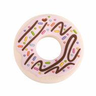 Loulou Lollipop Pink Donut Silicone Teether Single
