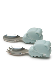LOULOU LOLLIPOP BORN TO BE WILD LEARNING SPOON/FORK SET
