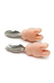 LOULOU LOLLIPOP BORN TO BE WILD LEARNING SPOON/FORK SET
