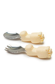 LOULOU LOLLIPOP BORN TO BE WILD LEARNING SPOON/FORK SET