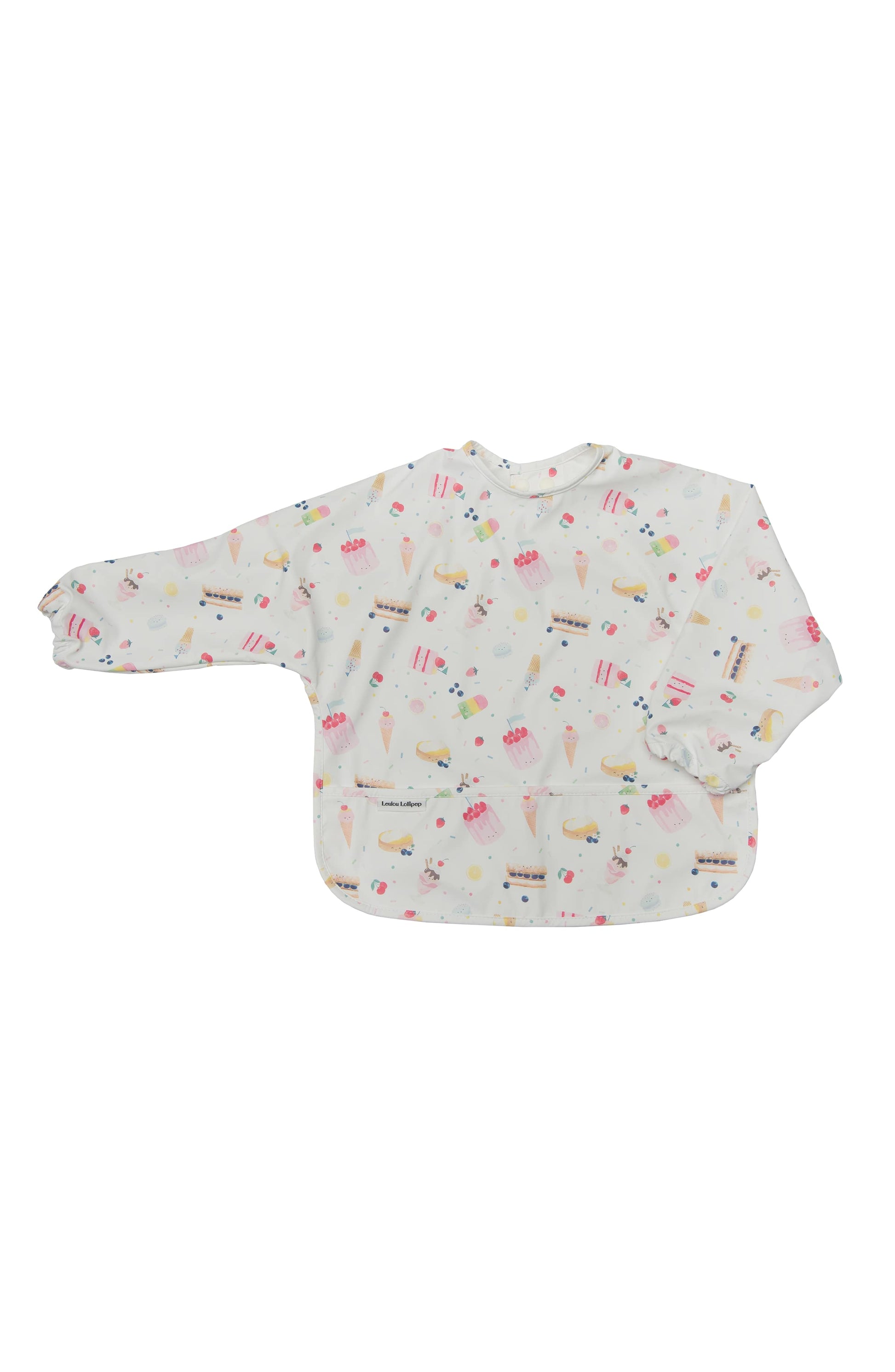 LOULOU LOLLIPOP LONG SLEEVE WATERPROOF BIB