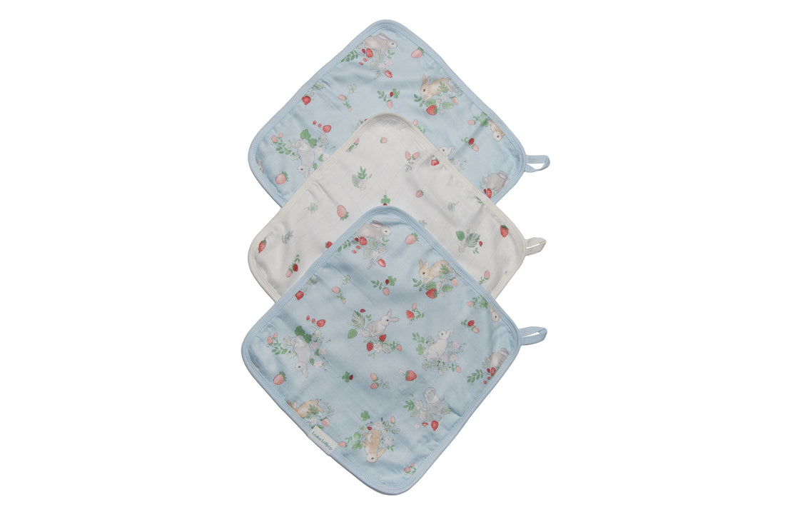 LOULOU LOLLIPOP WASHCLOTH 3-PIECES SET