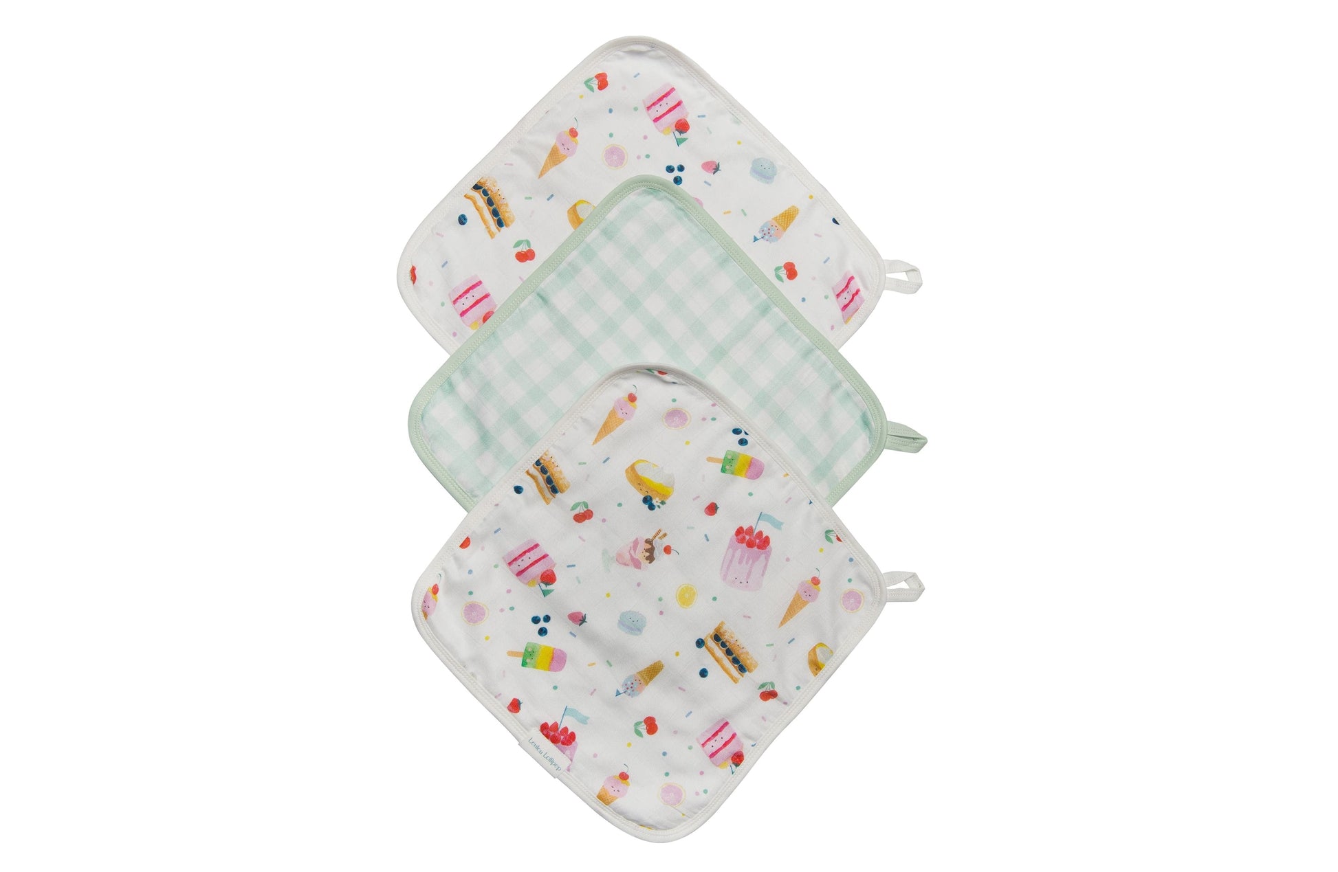 LOULOU LOLLIPOP WASHCLOTH 3-PIECES SET