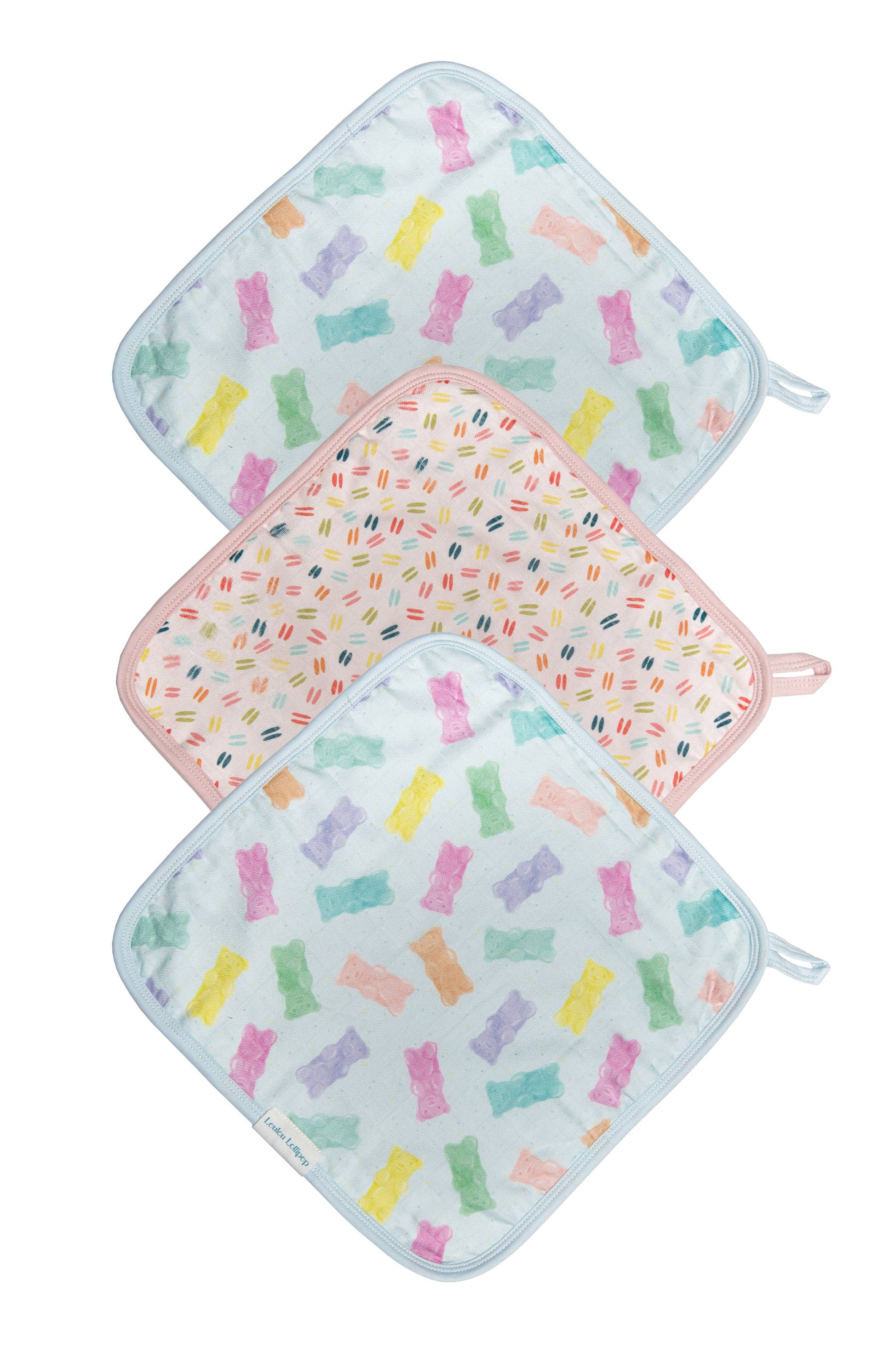 LOULOU LOLLIPOP WASHCLOTH 3-PIECES SET