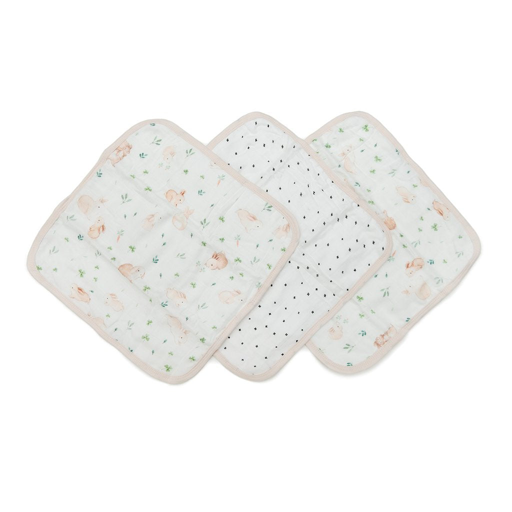 LOULOU LOLLIPOP WASHCLOTH 3-PIECES SET