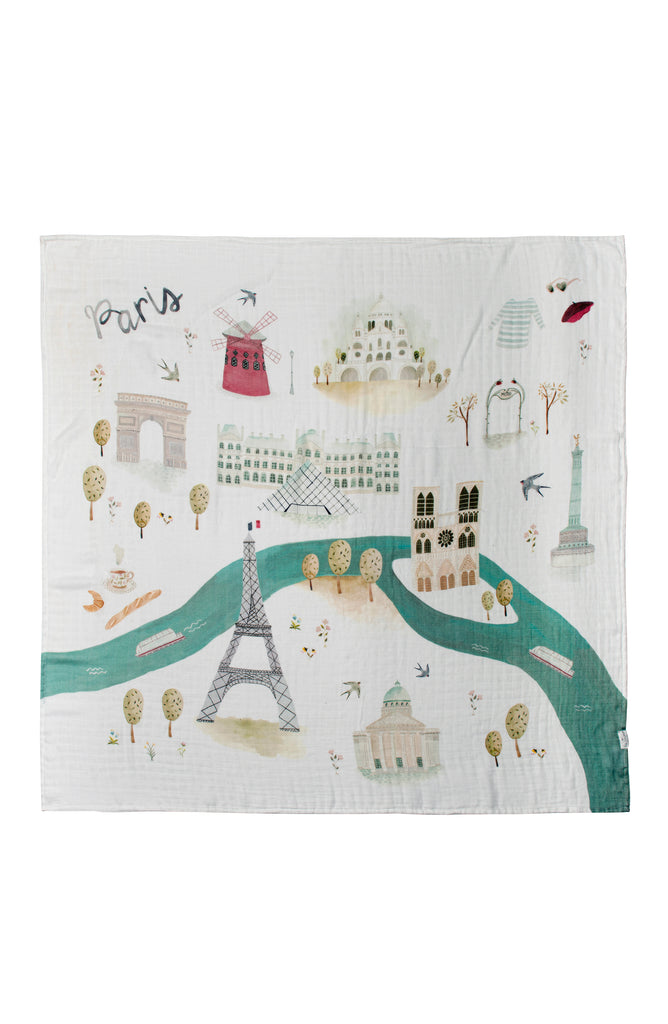 LOULOU LOLLIPOP MUSLIN QUILT BLANKET