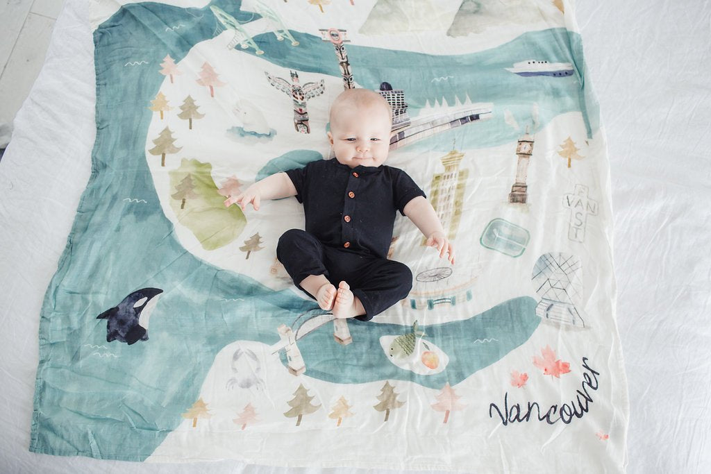 LOULOU LOLLIPOP MUSLIN QUILT BLANKET