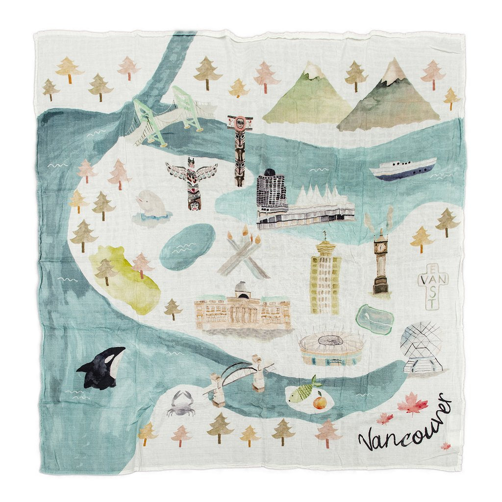 LOULOU LOLLIPOP MUSLIN QUILT BLANKET