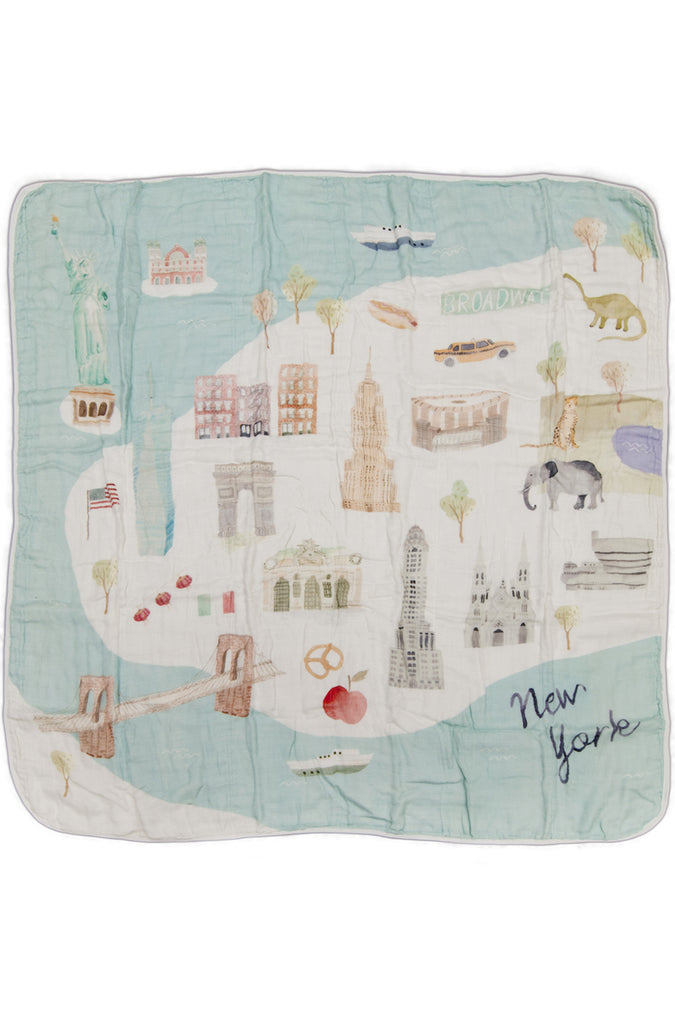 LOULOU LOLLIPOP MUSLIN QUILT BLANKET