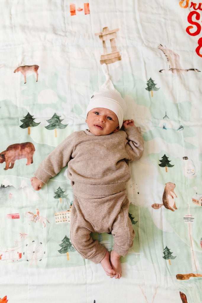 LOULOU LOLLIPOP MUSLIN QUILT BLANKET