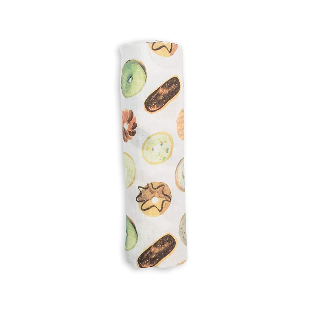 Lulujo Swaddle Blanket Bamboo Cotton-Donuts