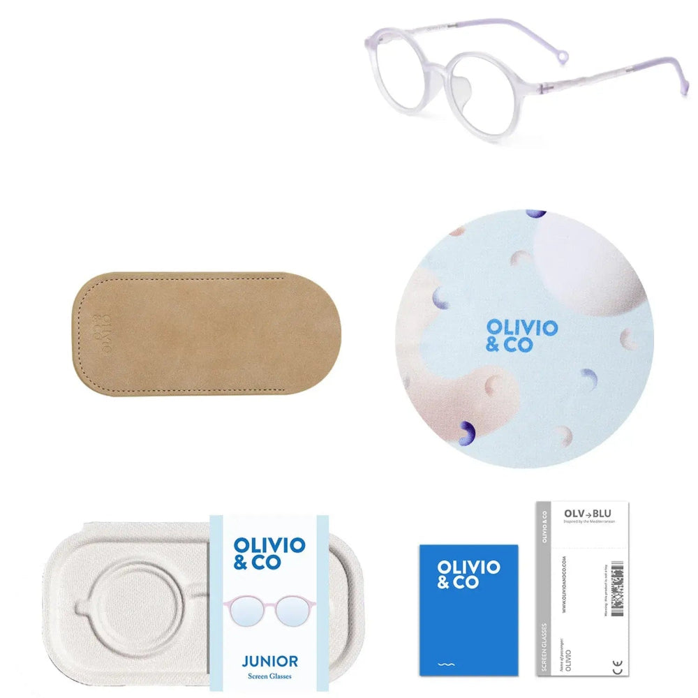 Olivio & Co Oval Screen Glasses Kids/Junior Lilac