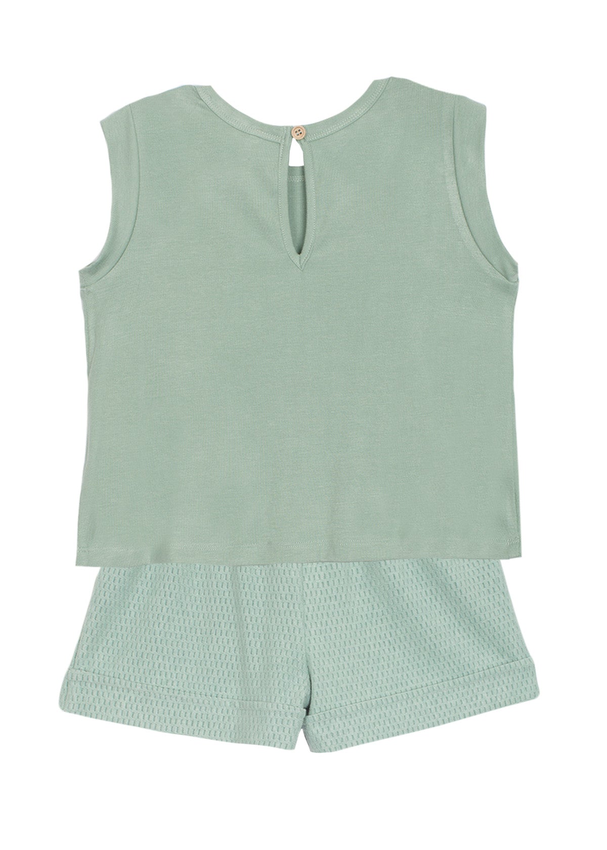 MABEL AND HONEY SYDNEY TEXTURED KNIT 2 PC SET GREEN