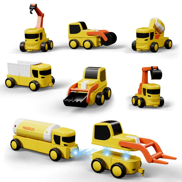 Magfun Magnetic 8-In-1 Toy Car Set