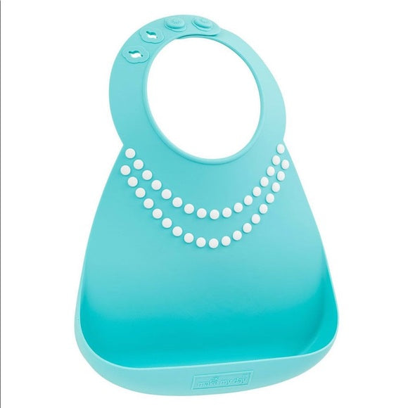 MAKE MY DAY BABY BIB BLUE PEARL - baby enRoute