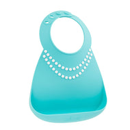 MAKE MY DAY BABY BIB BLUE PEARL