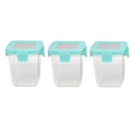 MARCUS & MARCUS TRITAN AIRTIGHT CONTAINERS 8OZ X 3