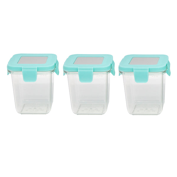 MARCUS & MARCUS TRITAN AIRTIGHT CONTAINERS 8OZ X 3