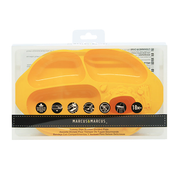 MARCUS & MARCUS YUMMY DIPS SUCTION DIVIDED PLATE