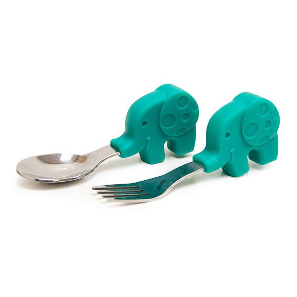 MARCUS & MARCUS PALM GRASP FORK AND SPOON - baby enRoute